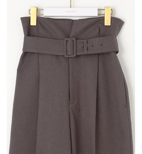 any SiS「【BAILA12月号掲載・貴島明日香さんコラボ】ハイカットリターン ワイドパンツ」|その他|