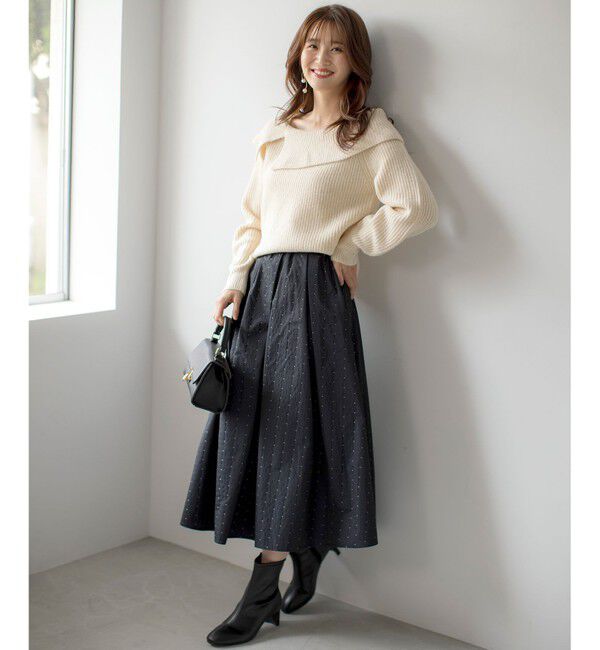 any SiS「【洗える】オフショル ニット」|ニット・セーター|