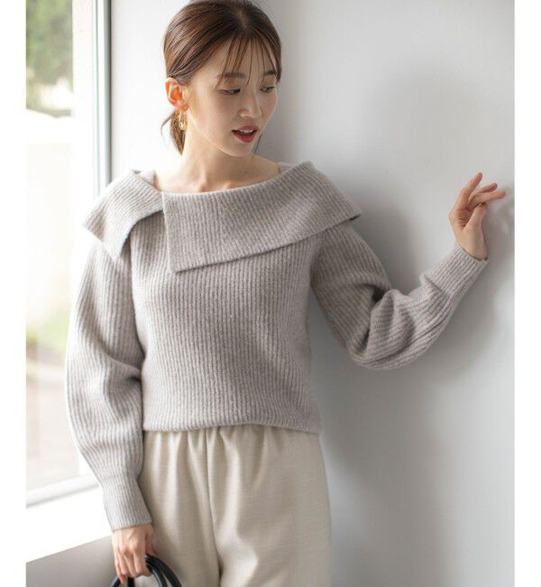 any SiS「【洗える】オフショル ニット」|ニット・セーター|