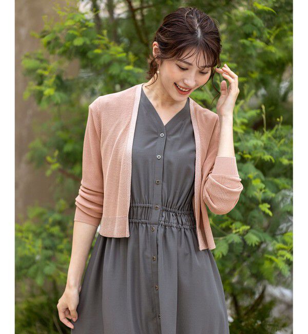 ANY SIS「【UVケア・洗える】ショートレングス カーディガン」|カーディガン|