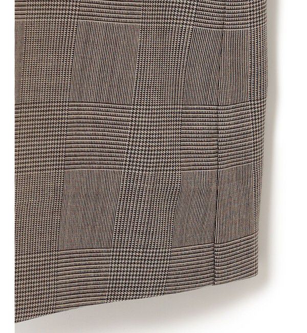 BEIGE,「MER / グレンチェックコート」|ステンカラーコート|