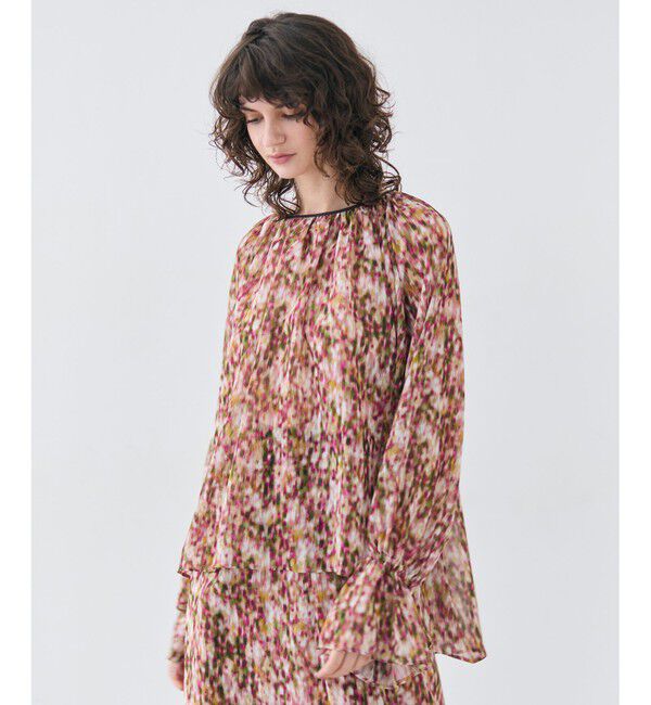 BEIGE,「【洗える】BORONIA / フラワーシフォンブラウス」|シャツ・ブラウス|