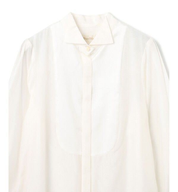 Grace Class「シルクコンビドレスシャツ」|シャツ・ブラウス|
