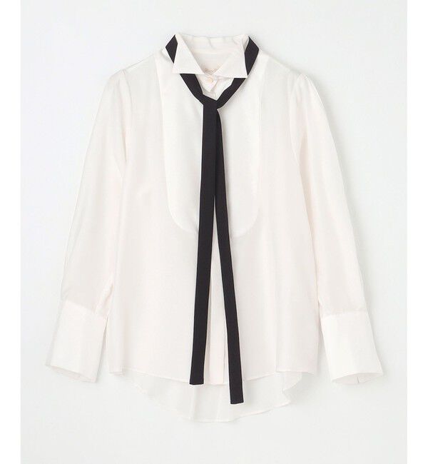 Grace Class「シルクコンビドレスシャツ」|シャツ・ブラウス|