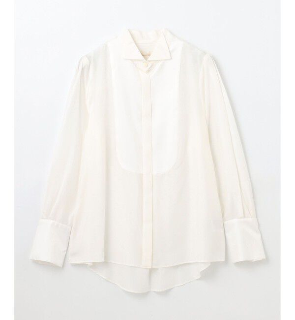 Grace Class「シルクコンビドレスシャツ」|シャツ・ブラウス|