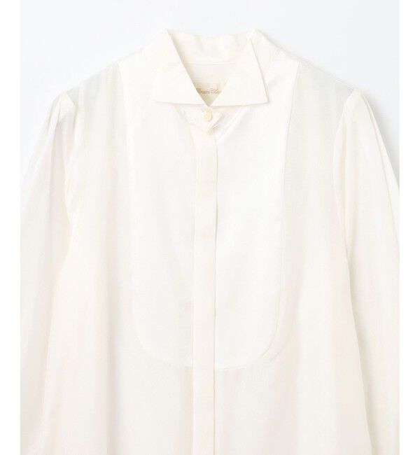 Grace Class「シルクコンビドレスシャツ」|シャツ・ブラウス|