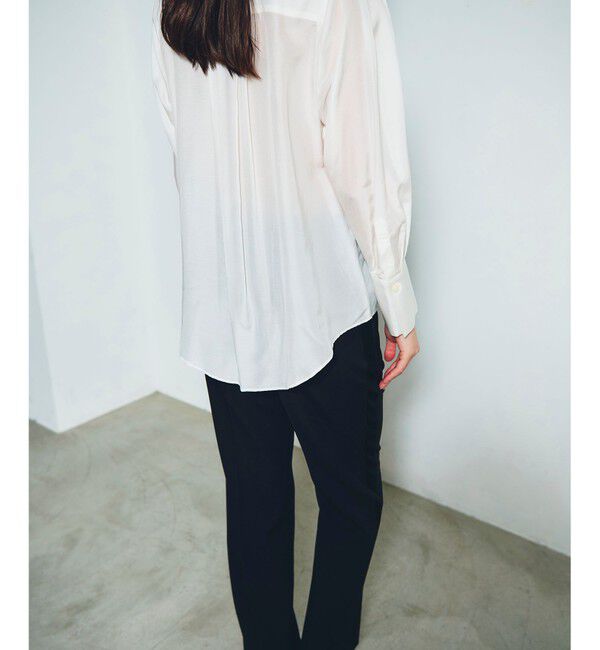 Grace Class「シルクコンビドレスシャツ」|シャツ・ブラウス|