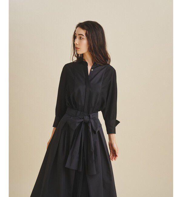 Grace Class「シルクコンビドレスシャツ」|シャツ・ブラウス|