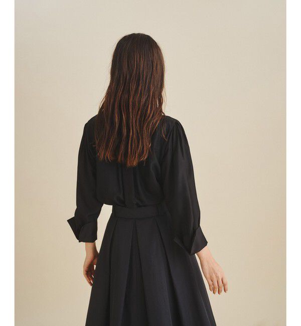 Grace Class「シルクコンビドレスシャツ」|シャツ・ブラウス|