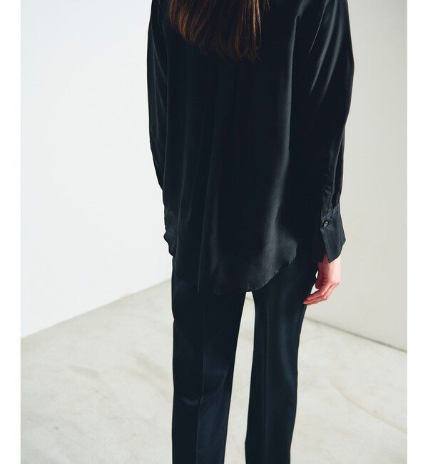 Grace Class「シルクコンビドレスシャツ」|シャツ・ブラウス|