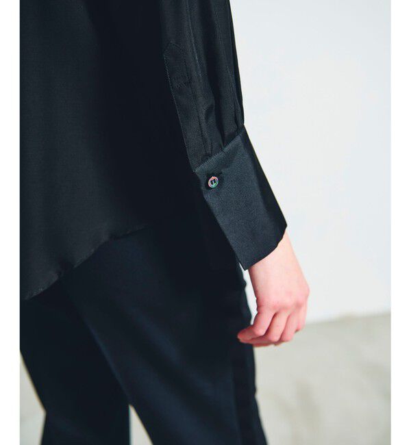 Grace Class「シルクコンビドレスシャツ」|シャツ・ブラウス|