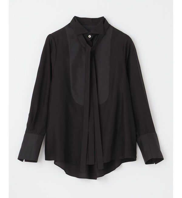 Grace Class「シルクコンビドレスシャツ」|シャツ・ブラウス|