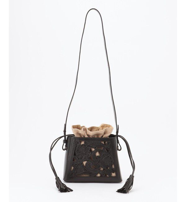 Carving Tribes「Cutwork box Bag」|ショルダー・メッセンジャー|ブラック