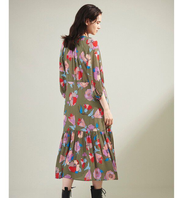 Grace Class「フラワージョーゼットドレス」|ワンピース|