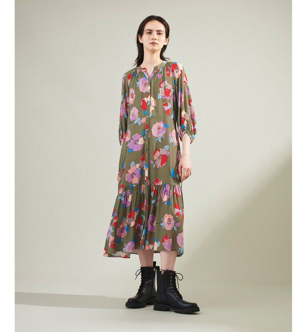 Grace Class「フラワージョーゼットドレス」|ワンピース|