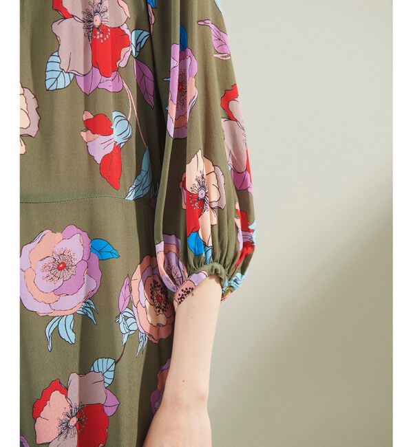 Grace Class「フラワージョーゼットドレス」|ワンピース|