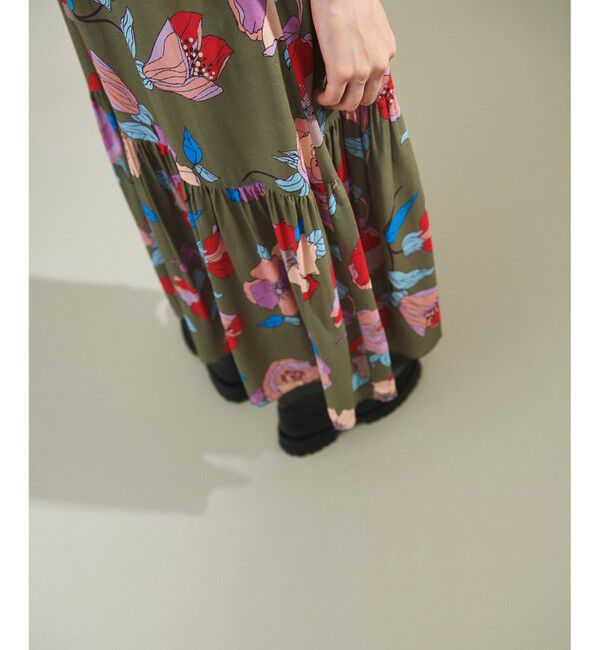 Grace Class「フラワージョーゼットドレス」|ワンピース|