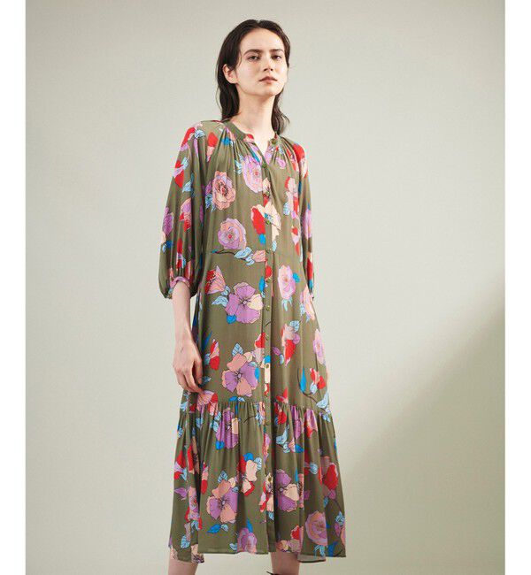 Grace Class「フラワージョーゼットドレス」|ワンピース|