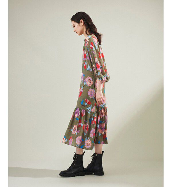 Grace Class「フラワージョーゼットドレス」|ワンピース|