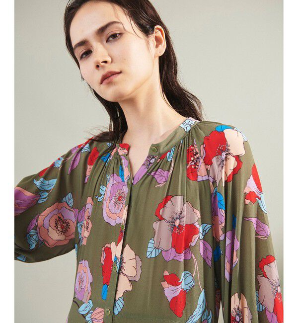 Grace Class「フラワージョーゼットドレス」|ワンピース|