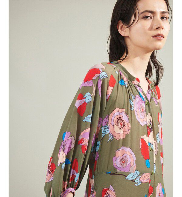 Grace Class「フラワージョーゼットドレス」|ワンピース|