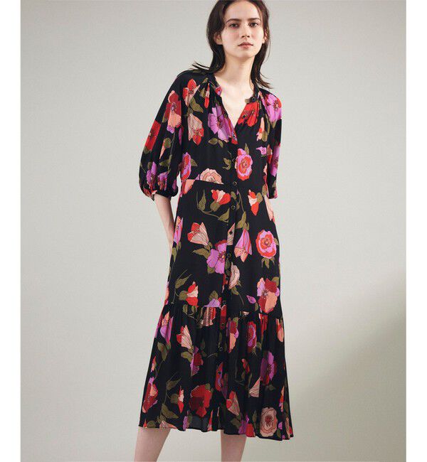 Grace Class「フラワージョーゼットドレス」|ワンピース|