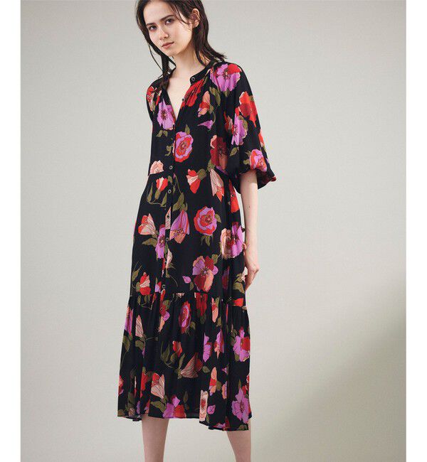 Grace Class「フラワージョーゼットドレス」|ワンピース|