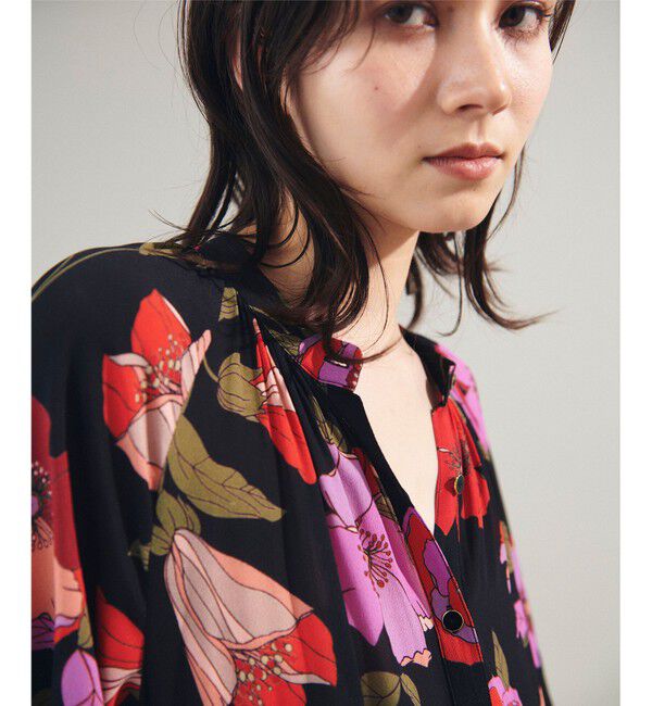 Grace Class「フラワージョーゼットドレス」|ワンピース|