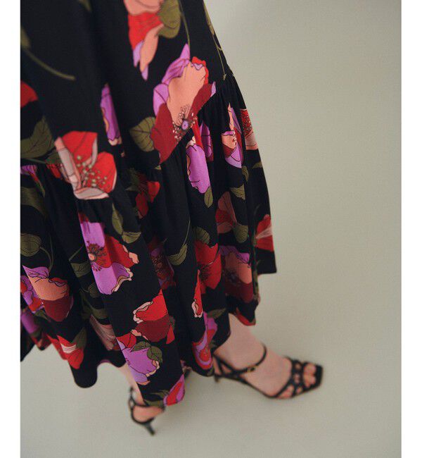 Grace Class「フラワージョーゼットドレス」|ワンピース|