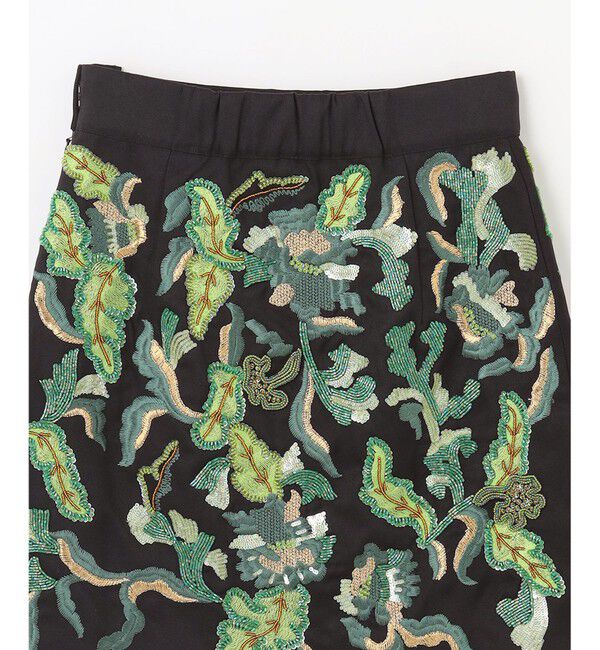 GRACE CONTINENTAL「ビーズ刺繍ミニスカート」|スカート|