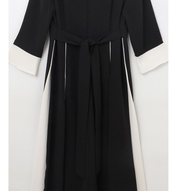 Grace Class「バイカラーラインドレス」|ワンピース|