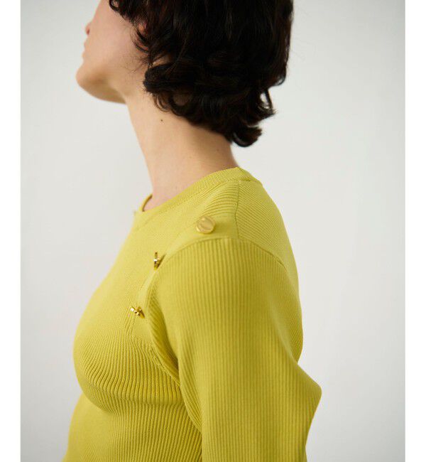 Diagram「メタル釦リブニットトップ」|ニット・セーター|