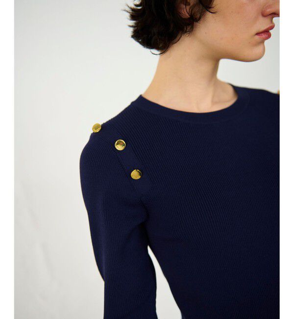 Diagram「メタル釦リブニットトップ」|ニット・セーター|