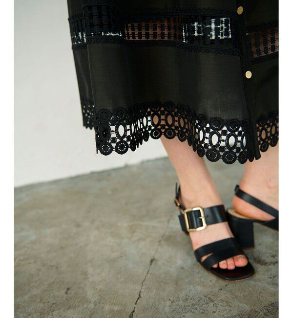 Diagram「レース切替フレアワンピース」|ワンピース|