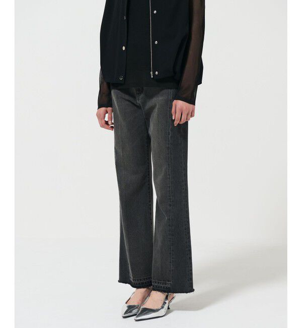 Diagram「サイド切替フレアデニムパンツ」|デニム|ブラック