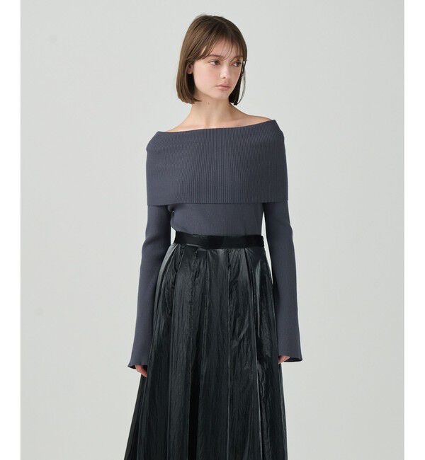 Diagram「オフショルニットトップ」|ニット・セーター|グレー