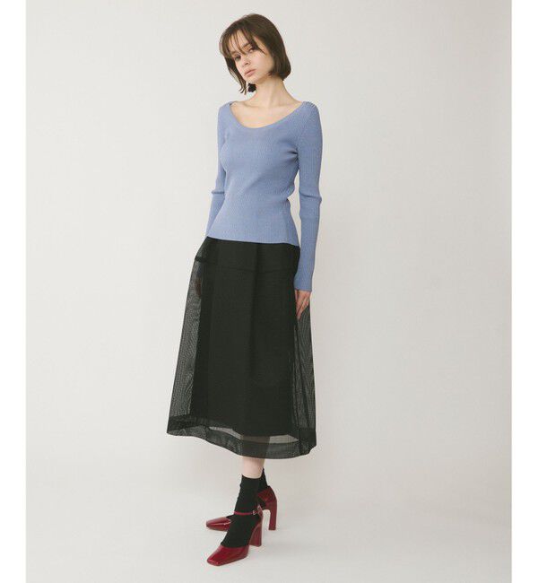  「ハイゲージラメニットトップ」|ニット・セーター|