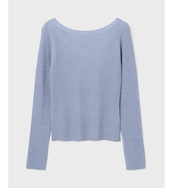  「ハイゲージラメニットトップ」|ニット・セーター|