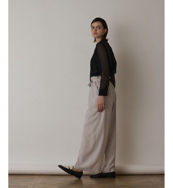  「ドットオパールタイ付ブラウス」|シャツ・ブラウス|