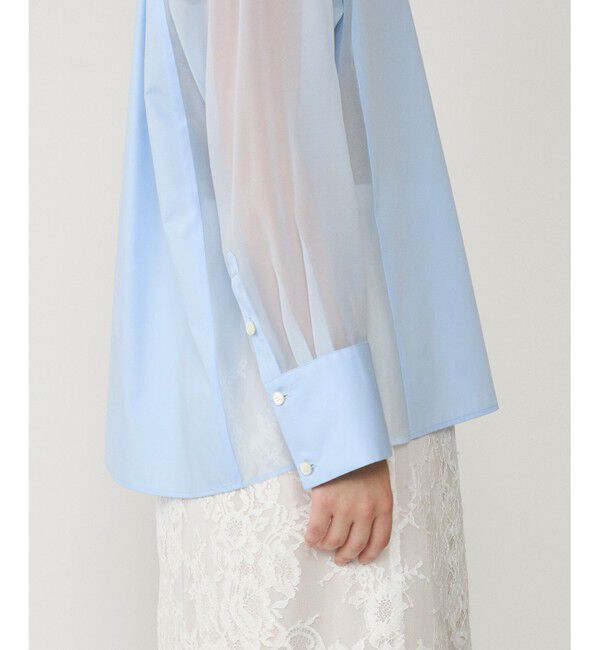  「シアーコンビオーバーシャツ」|シャツ・ブラウス|
