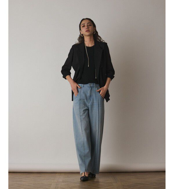 Diagram「ヒッコリーデニムワイドパンツ」|デニム|