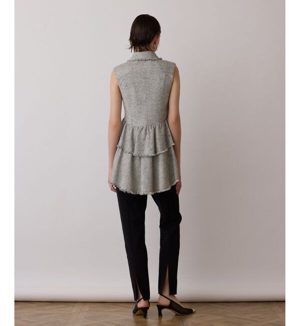 GRACE CONTINENTAL「ツイードフリンジジレ」|シャツ・ブラウス|