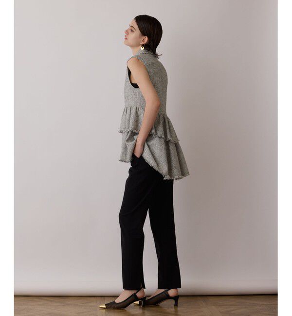 GRACE CONTINENTAL「ツイードフリンジジレ」|シャツ・ブラウス|