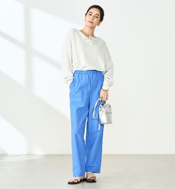 NOLLEY'S「ウォッシャブル多機能ウエストフリルテーパードパンツ」|その他|