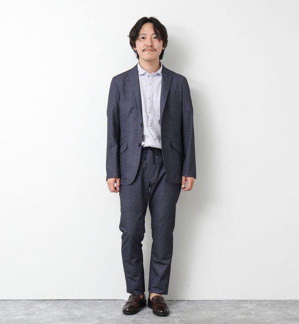 NOLLEY'S goodman「《ビジカジ対応》ハイゲージ サッカーストライプパラシュート半袖シャツ 25SS」|シャツ・ブラウス|