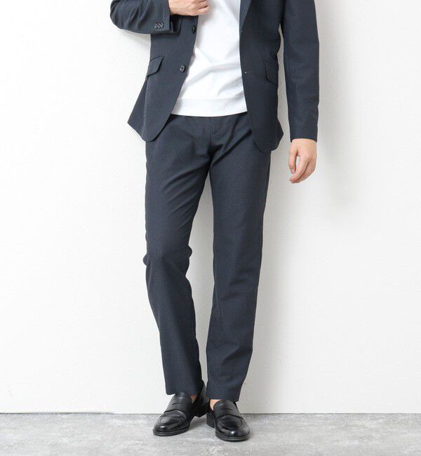 NOLLEY'S goodman「《ビジカジ/セットアップ対応》ドットサッカーストレッチパンツ 25SS」|チノ|