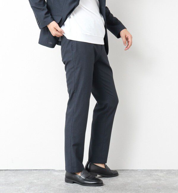 NOLLEY'S goodman「《ビジカジ/セットアップ対応》ドットサッカーストレッチパンツ 25SS」|チノ|