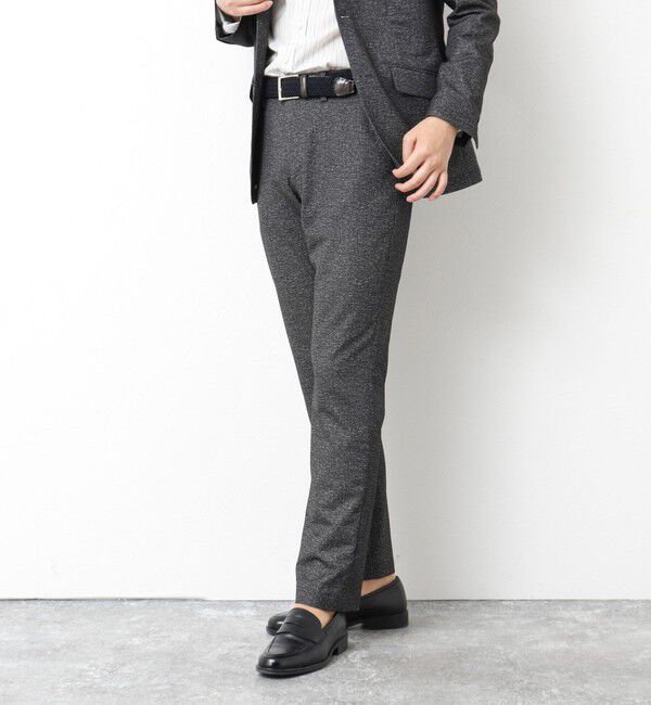 NOLLEY'S goodman「《ビジカジ/セットアップ対応》ドットサッカーストレッチパンツ 25SS」|チノ|