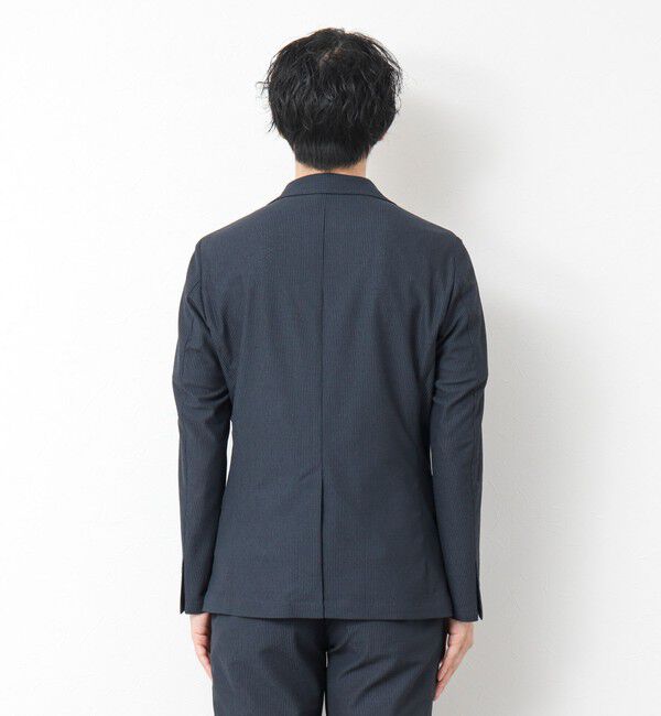 NOLLEY'S goodman「《ビジカジ/セットアップ対応》ドットサッカーストレッチジャケット 25SS」|テーラードジャケット|