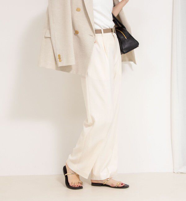 NOLLEY'S「【PR林☆別注カラーあり】ウォッシャブルツイルストレッチ愛されワイドパンツ」|その他|